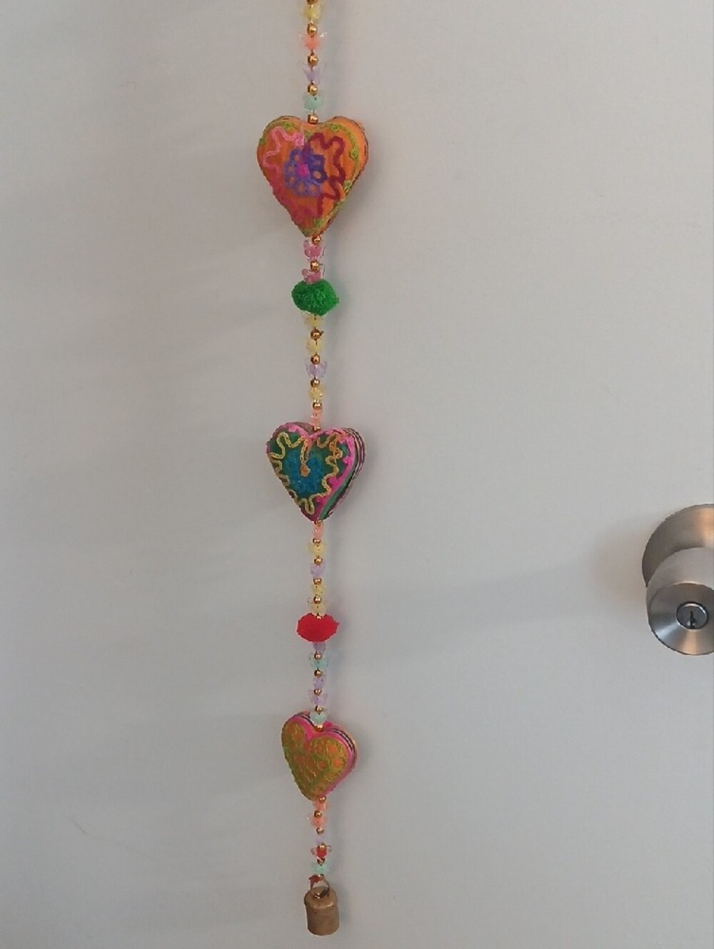 Handcrafted Multicolor Heart Hanging Garland